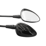 Vespa spiegelt lange matte schwarz