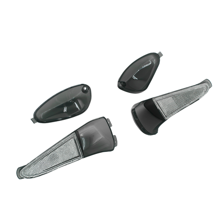 Set de Verres de Clignotants Fumé Foncé Gilera Runner