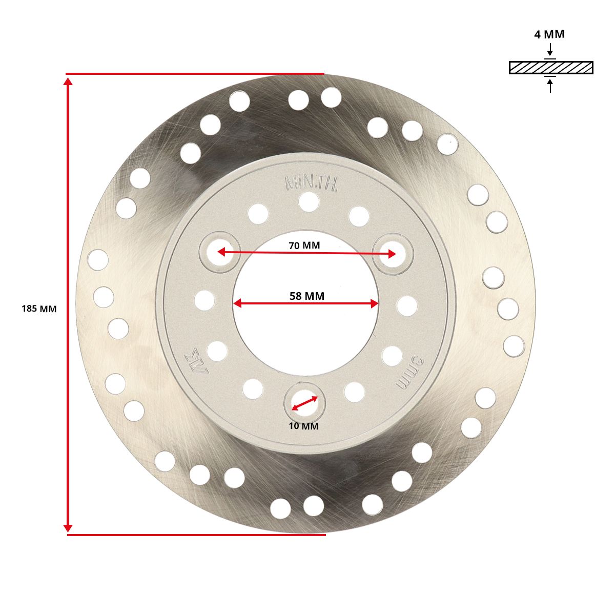 Disque de frein 180MM Avant BTC Riva / AGM VX50