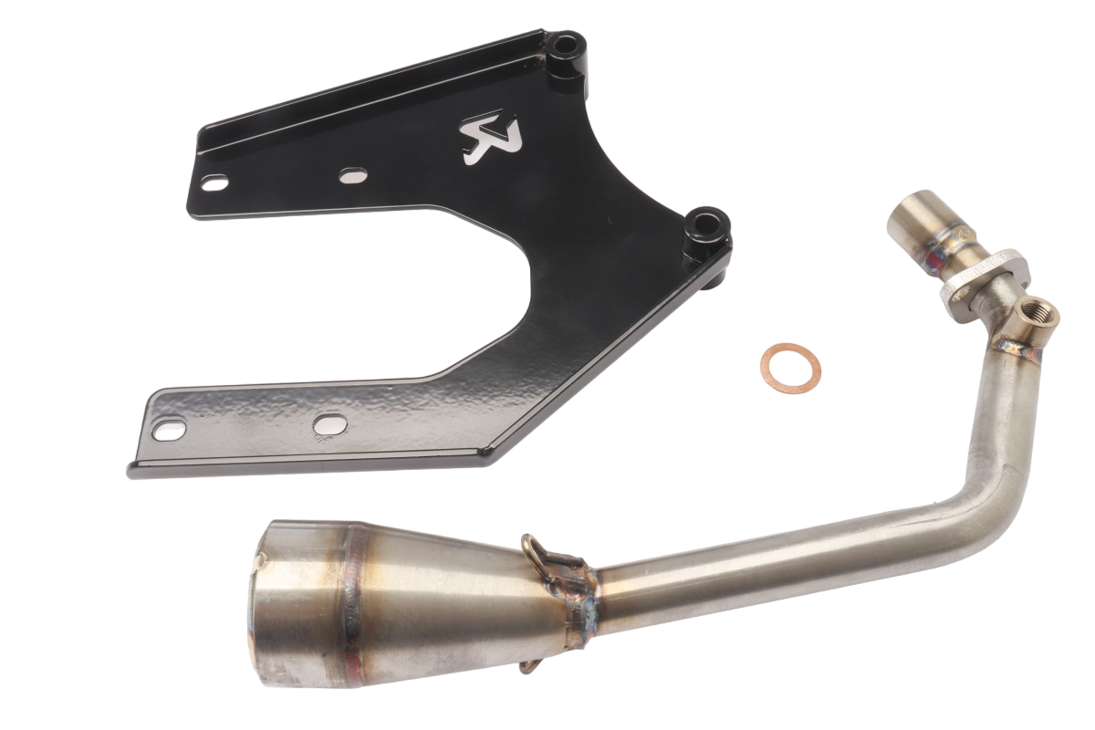 Akrapovic Uitlaat + Bocht Piaggio Zip / Vespa Sprint 4T3V Iget Euro 4 4T