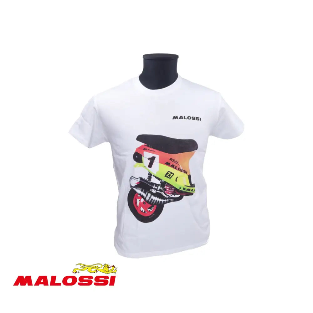 T-Shirt Malossi Zip Sp98 Wit Shirt