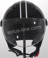 Children's helmet vito jet moda bambino shine black